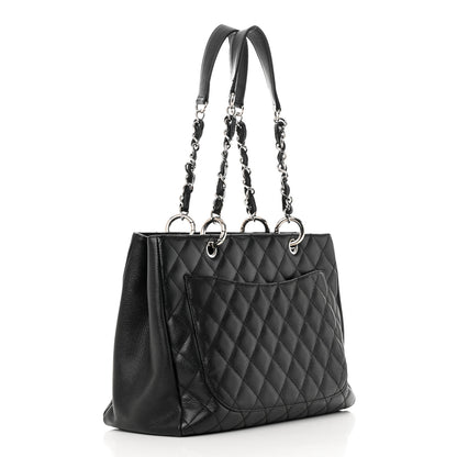 Chanel Caviar Quilted Grand Shopping Tote GST Black 3 of 15