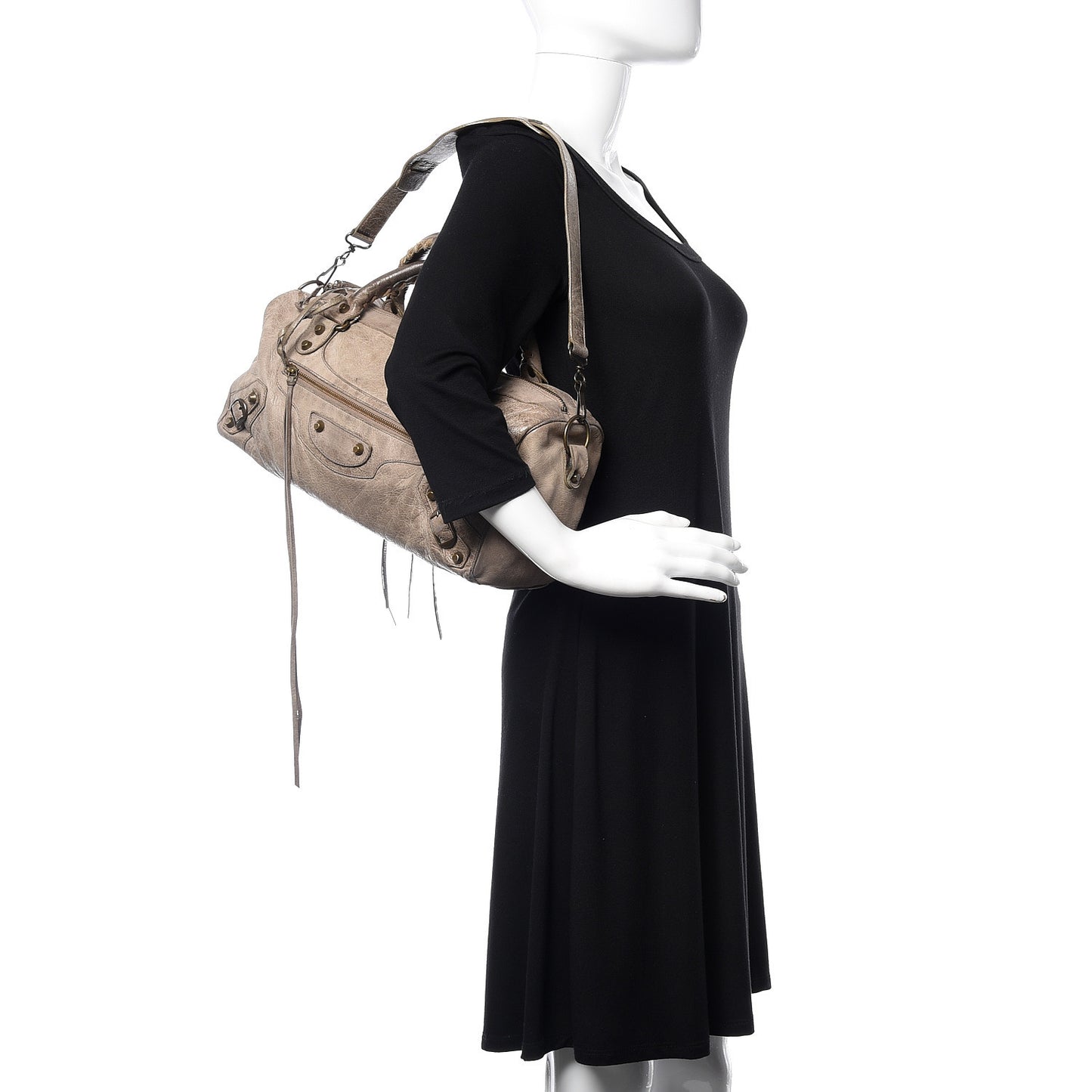 Agneau Classic Hardware Twiggy Taupe