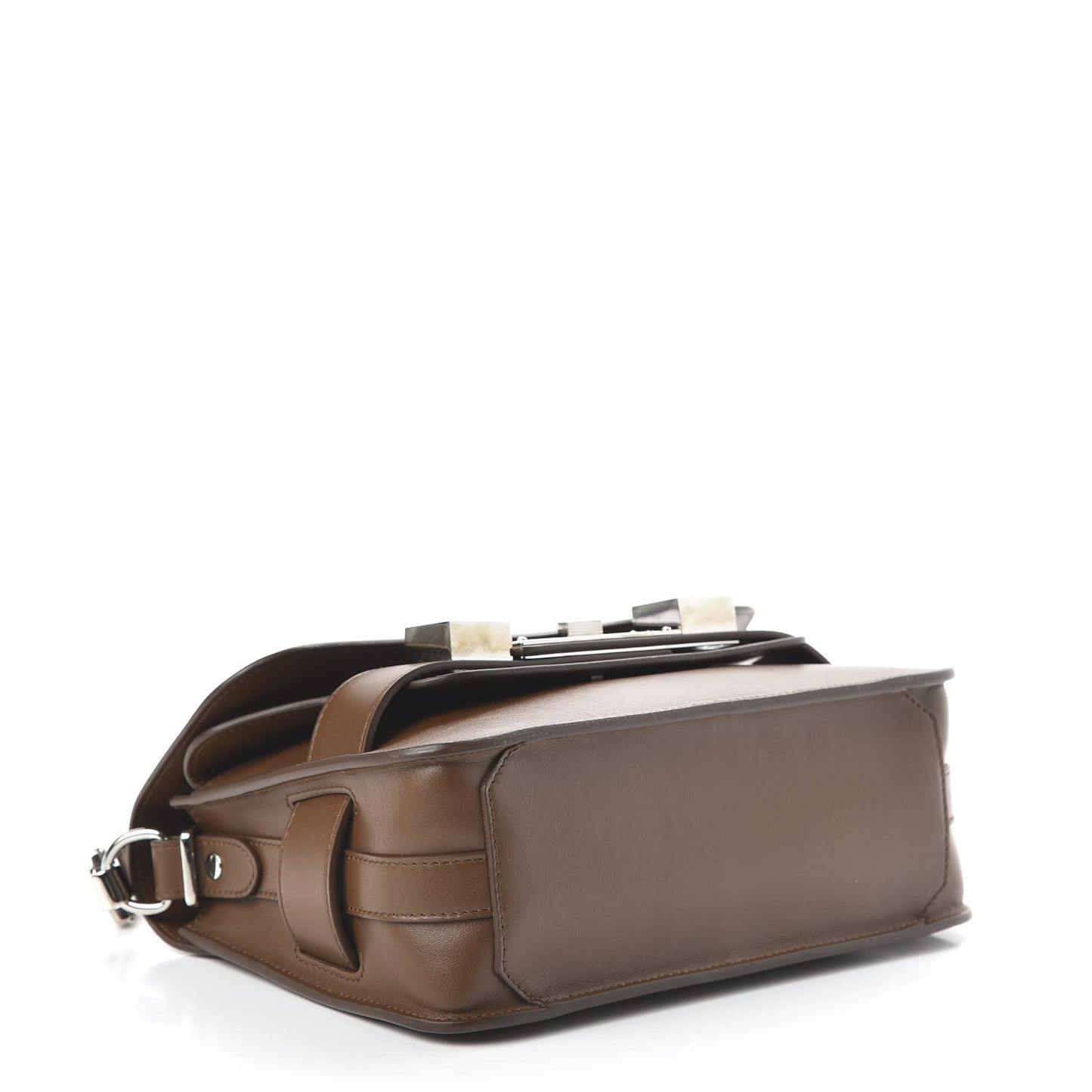Smooth Calfskin Mini PS11 Classic Shoulder Bag Hazelnut