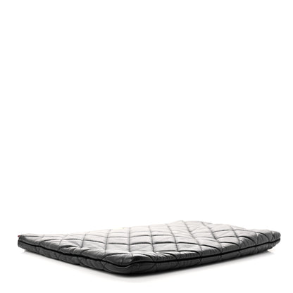 Chanel Lambskin Quilted Medium Cosmetic Case Black 4 of 8