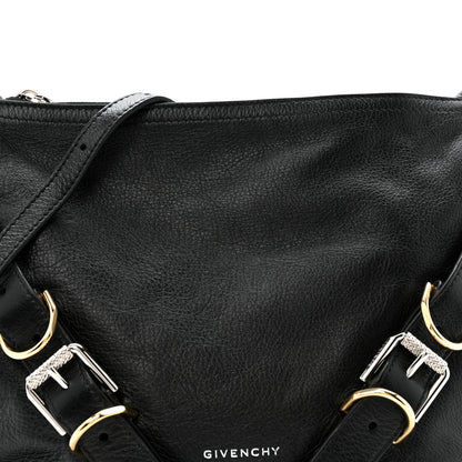 Givenchy Crinkled Calfskin Small Voyou Bag Black 8 of 13