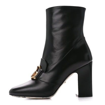 Gucci Malaga Kid GG Victoire 95mm Ankle Boots 38 Black 1 of 9