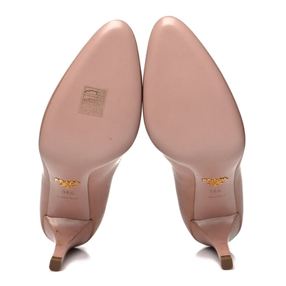 Prada Natural Light Calfskin Pumps 38.5 Nudo 5 of 11