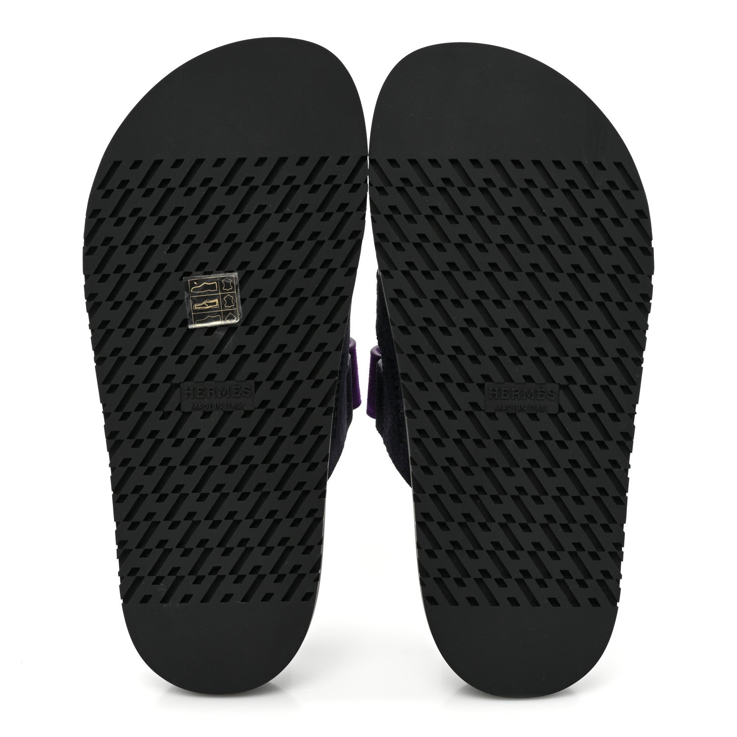 Hermes Suede Goatskin Womens Chypre Sandals 36 Marine Violet Majorette 5 of 9