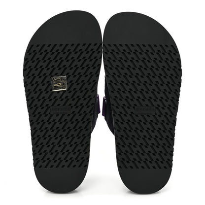 Hermes Suede Goatskin Womens Chypre Sandals 36 Marine Violet Majorette 5 of 9