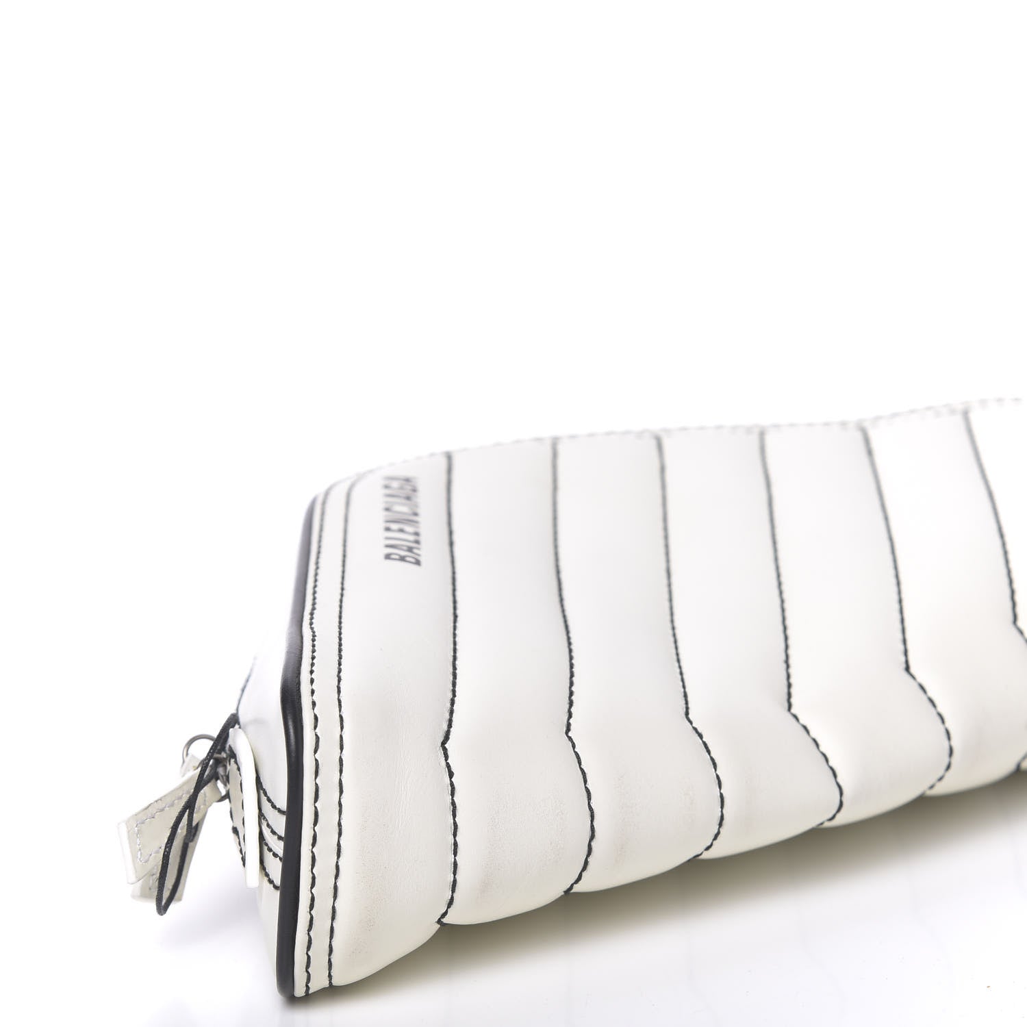 Balenciaga Calfskin Quilted Car Clutch S White 8 of 10