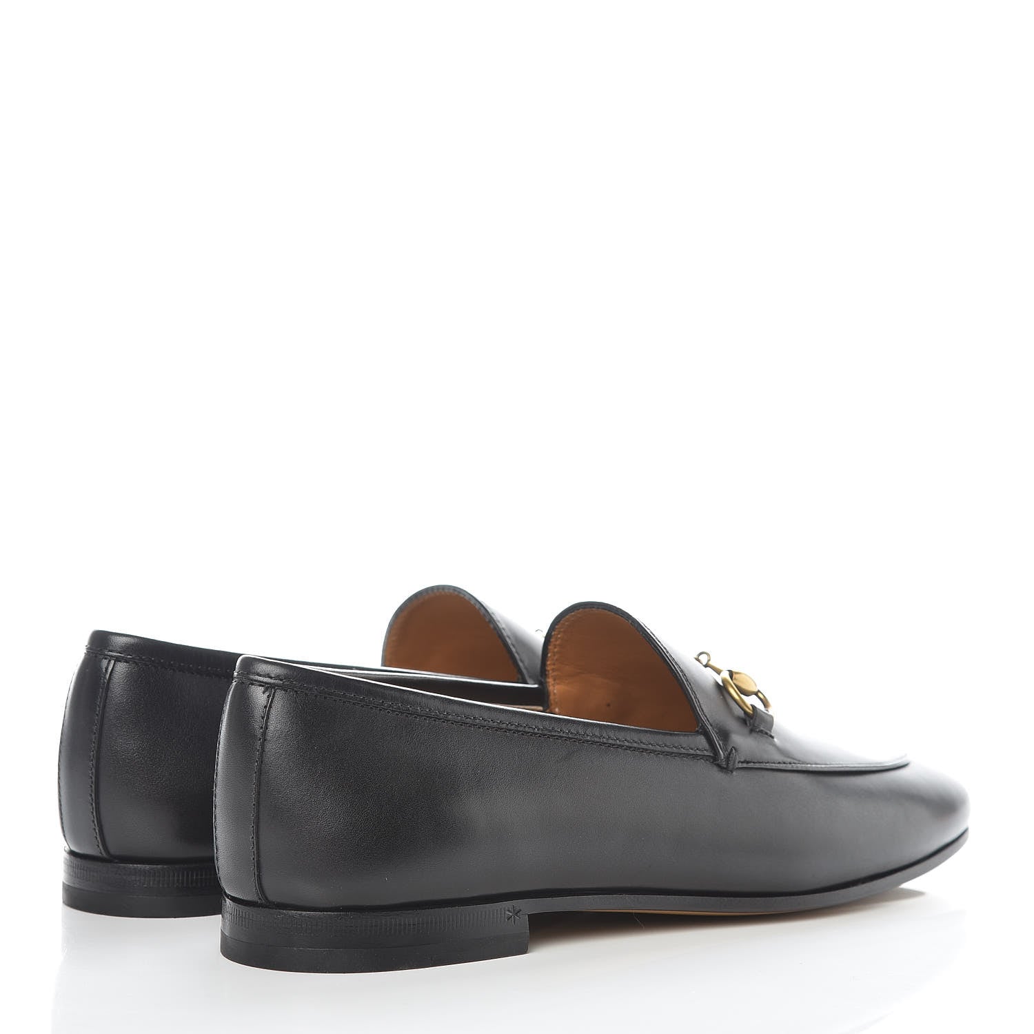 Gucci Calfskin Womens Jordaan Loafers 37 Black 4 of 9