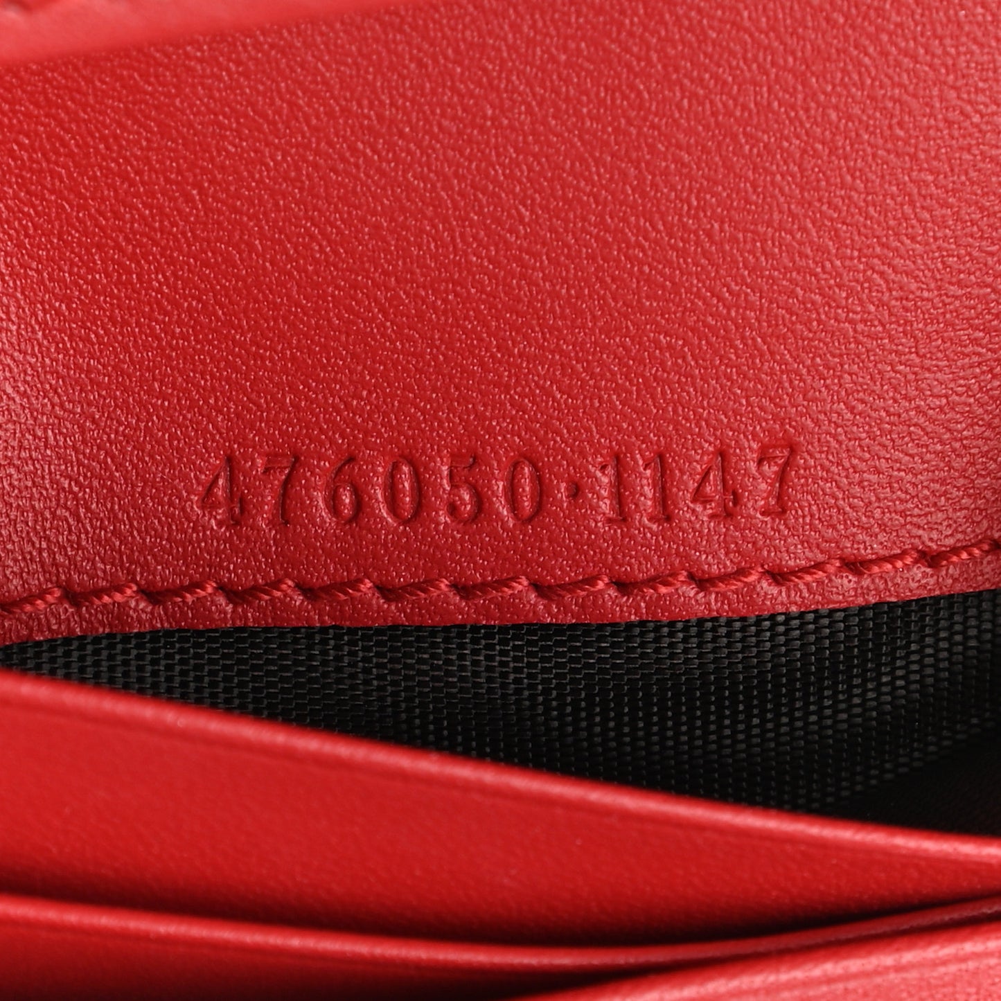 GG Supreme Monogram Cherry Embellished Card Case Wallet Hibiscus Red