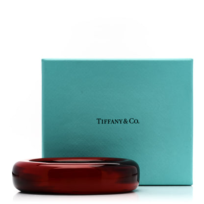 Tiffany Lacquer Hardwood Elsa Peretti Doughnut Bangle Bracelet Negoro 4 of 4