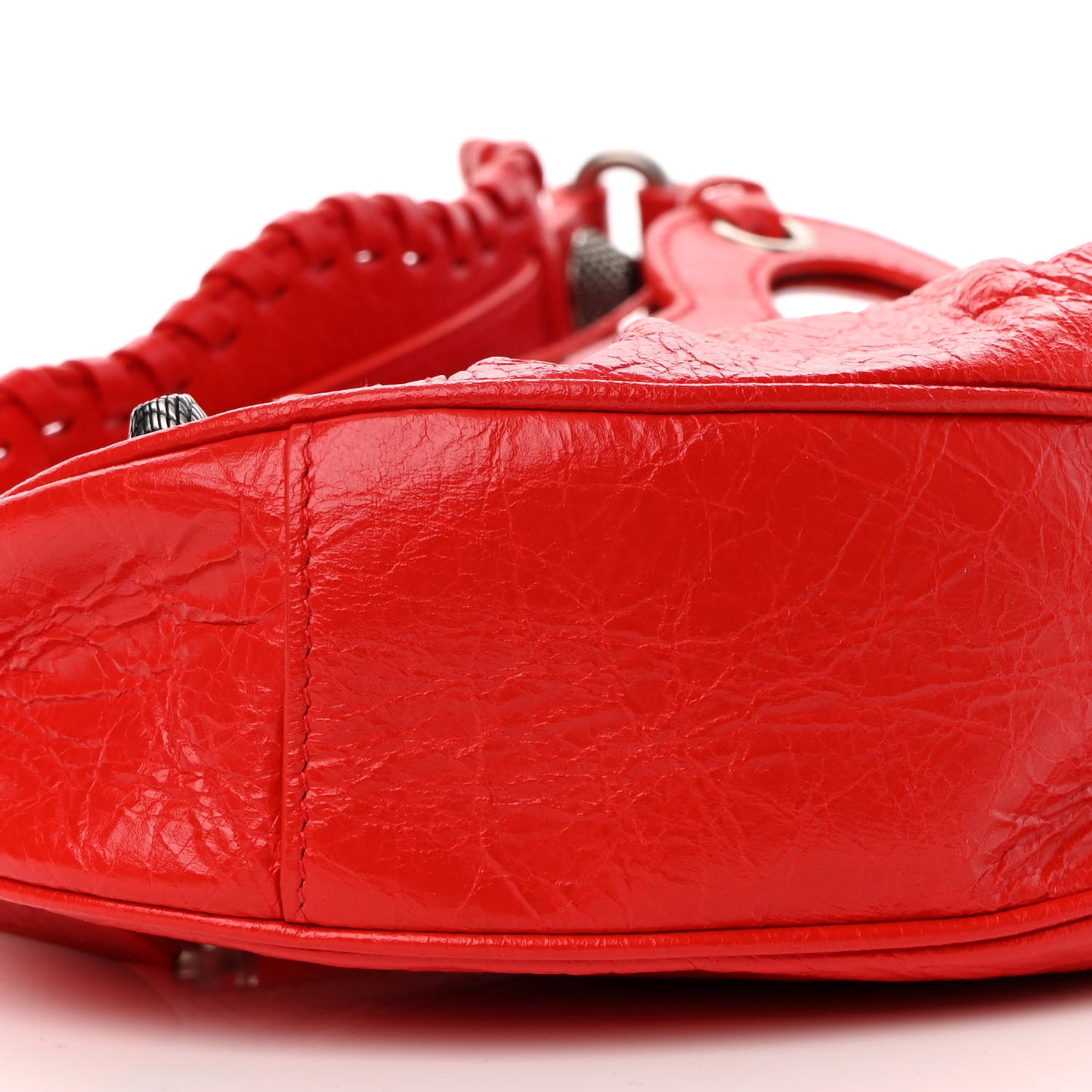 Agneau Arena Le Cagole Shoulder Bag XS Tomato Red