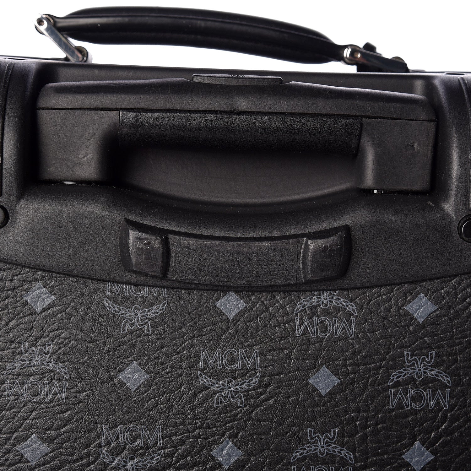 MCM Visetos Small Traveler Trolley Whelled Suitcase Black 16 of 21