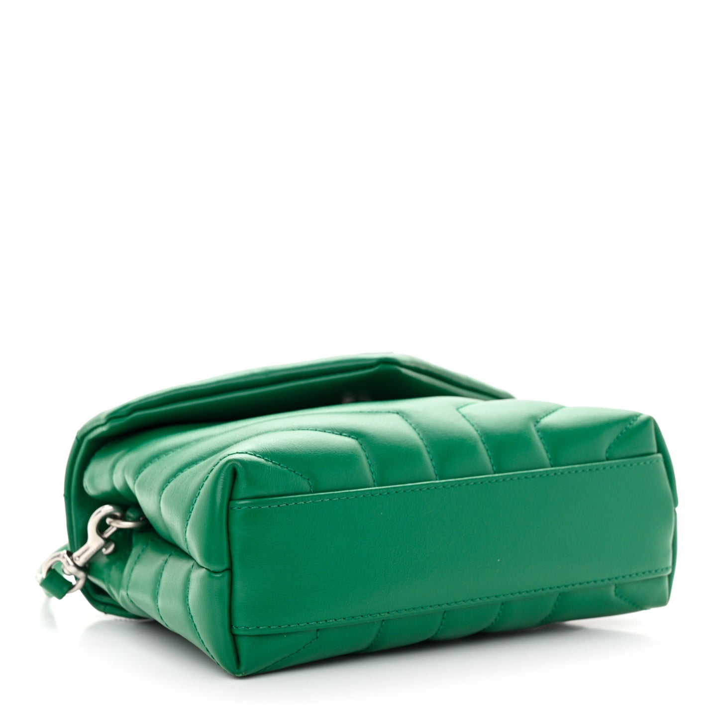 Calfskin Y Quilted Monogram Toy Loulou Crossbody Bag Green Field