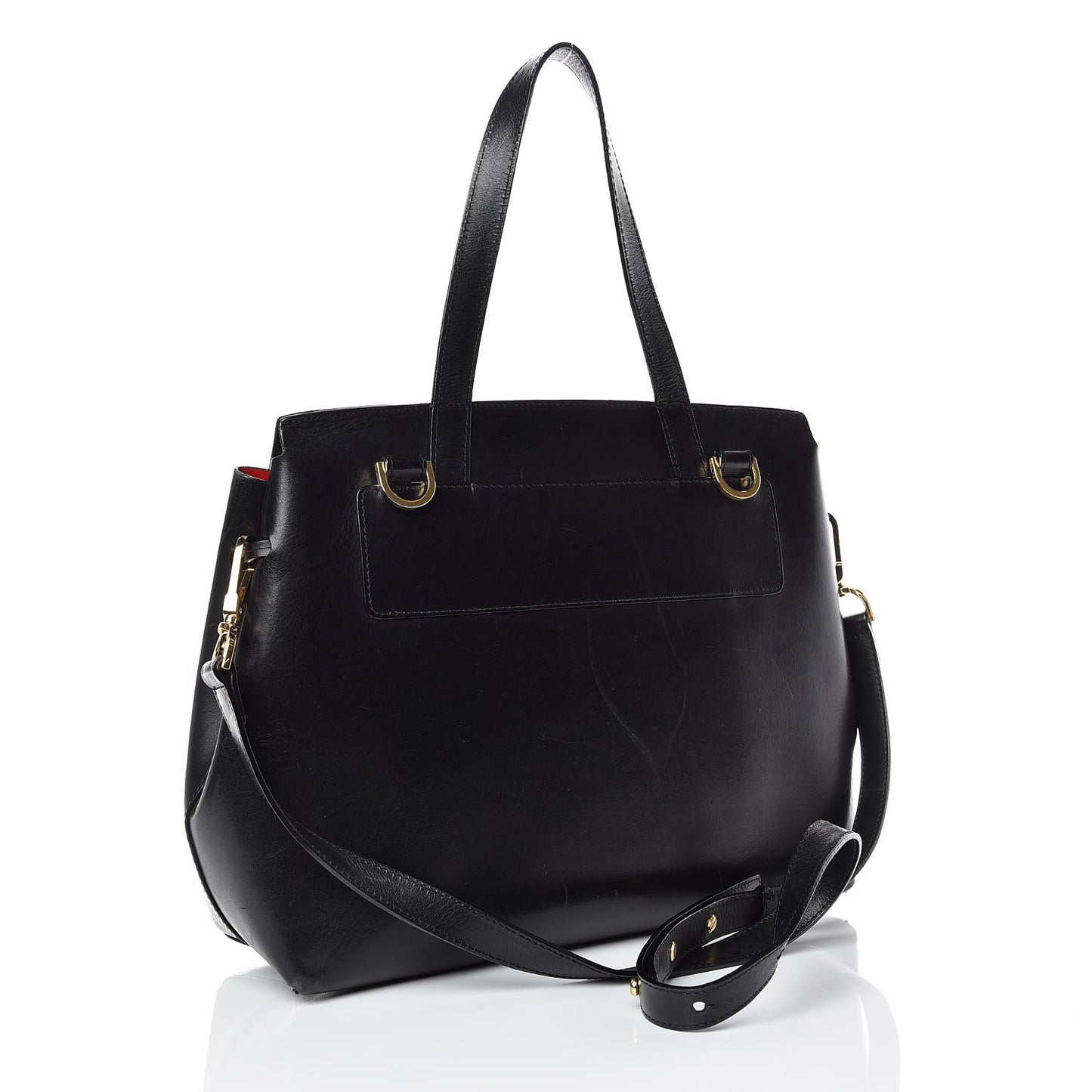 Calfskin Lady Bag Black Flamma