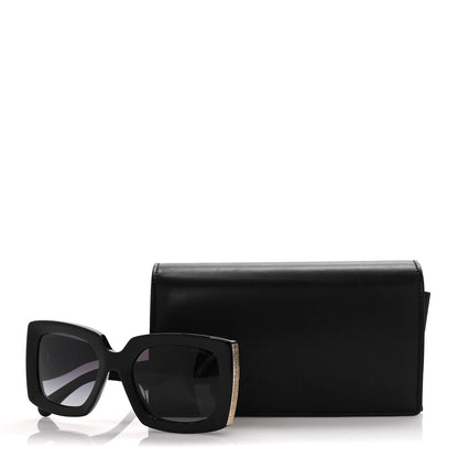 Chanel Acetate Rectangle Sunglasses 5435 Black 8 of 8