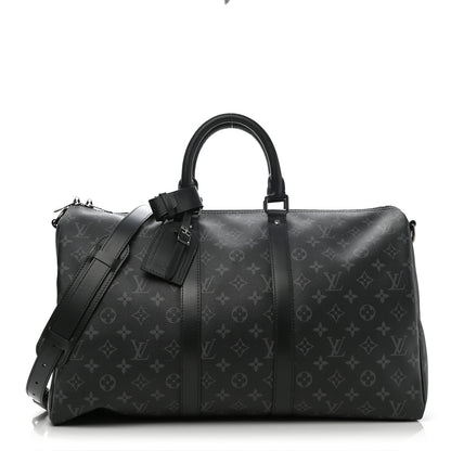 Louis Vuitton Monogram Eclipse Keepall Bandouliere 45 1 of 12