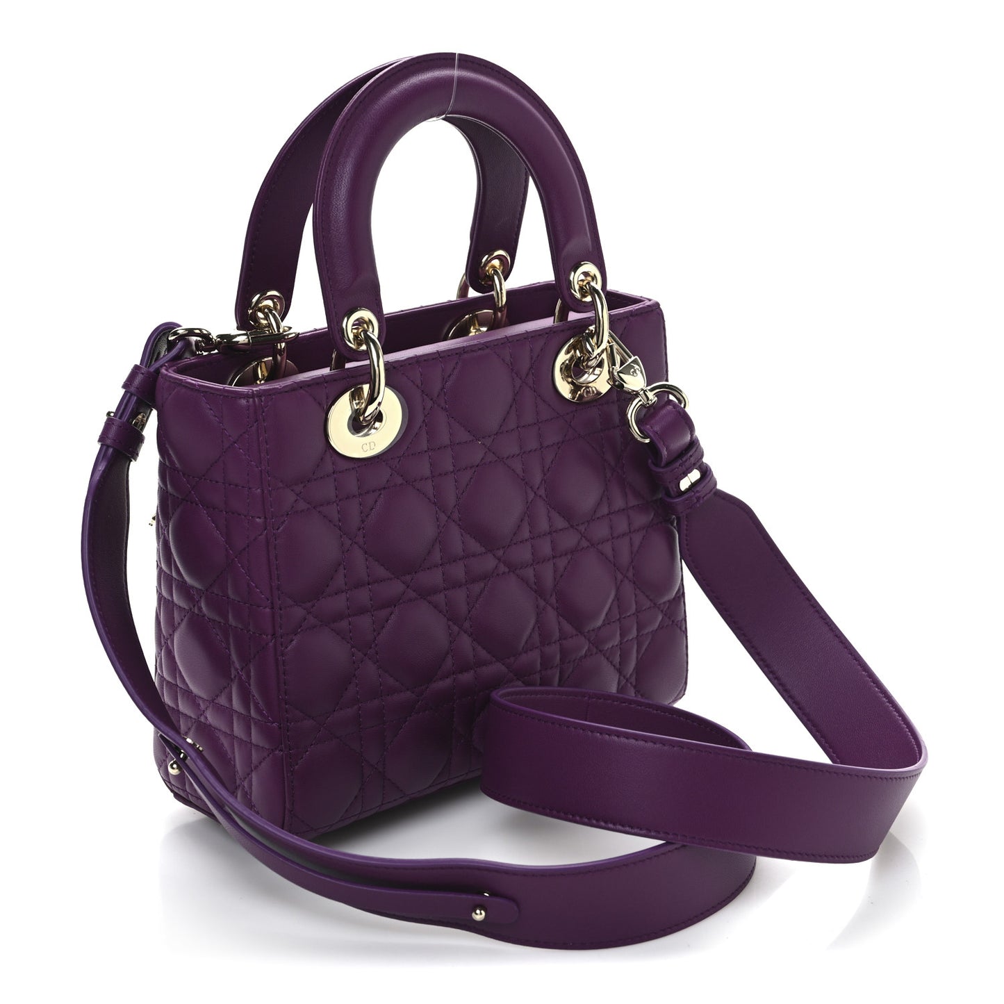 Lambskin Cannage Small My ABCDior Lady Dior Purple