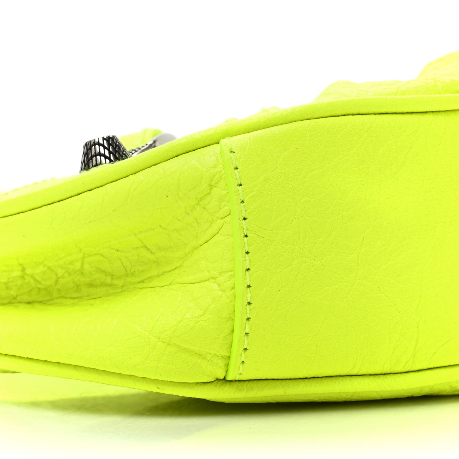 Balenciaga Agneau Arena Le Cagole Chain Shoulder Bag XS Fluo Yellow 9 of 9