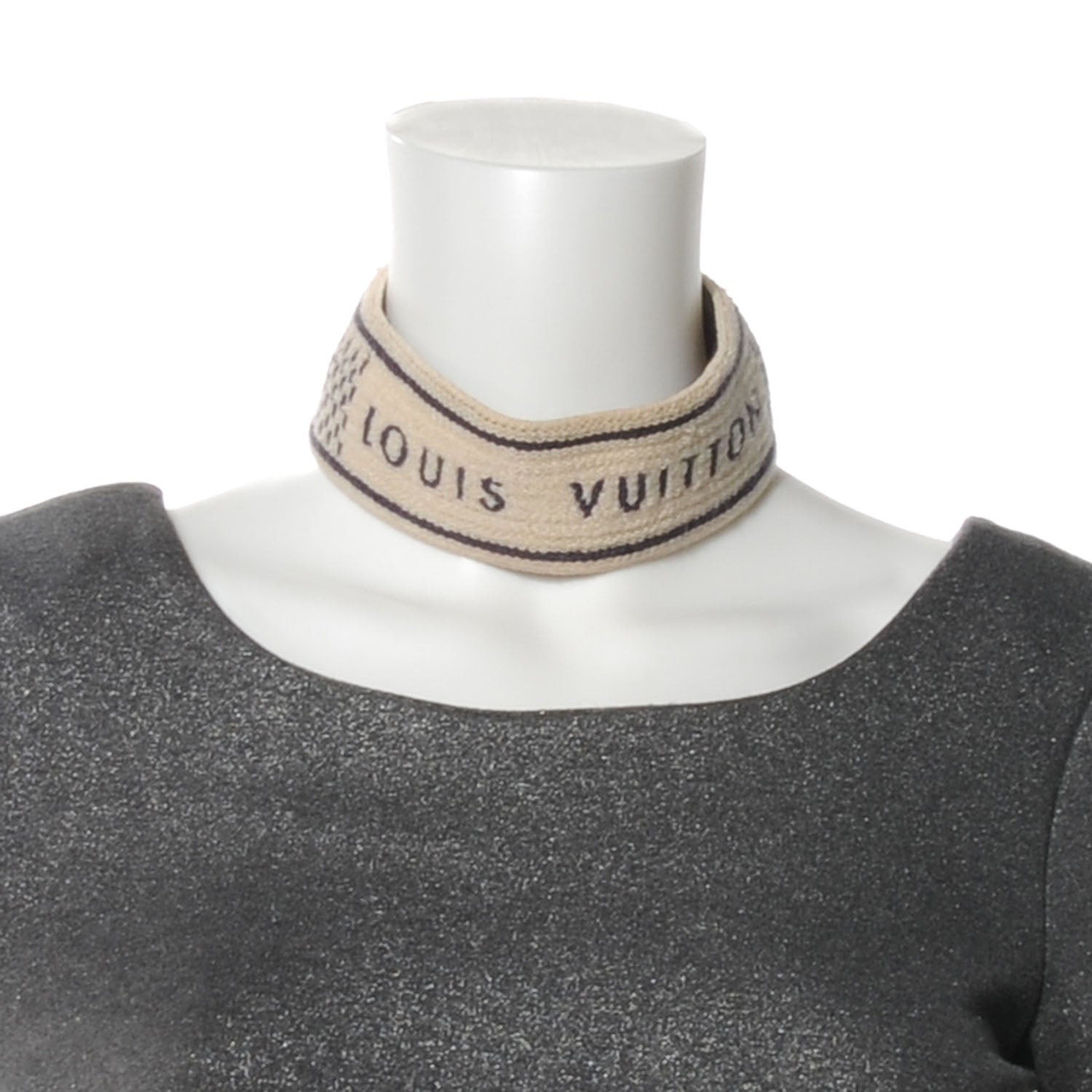 Louis Vuitton Cotton Damier Azur Gym Head Sweat Band 2 of 4