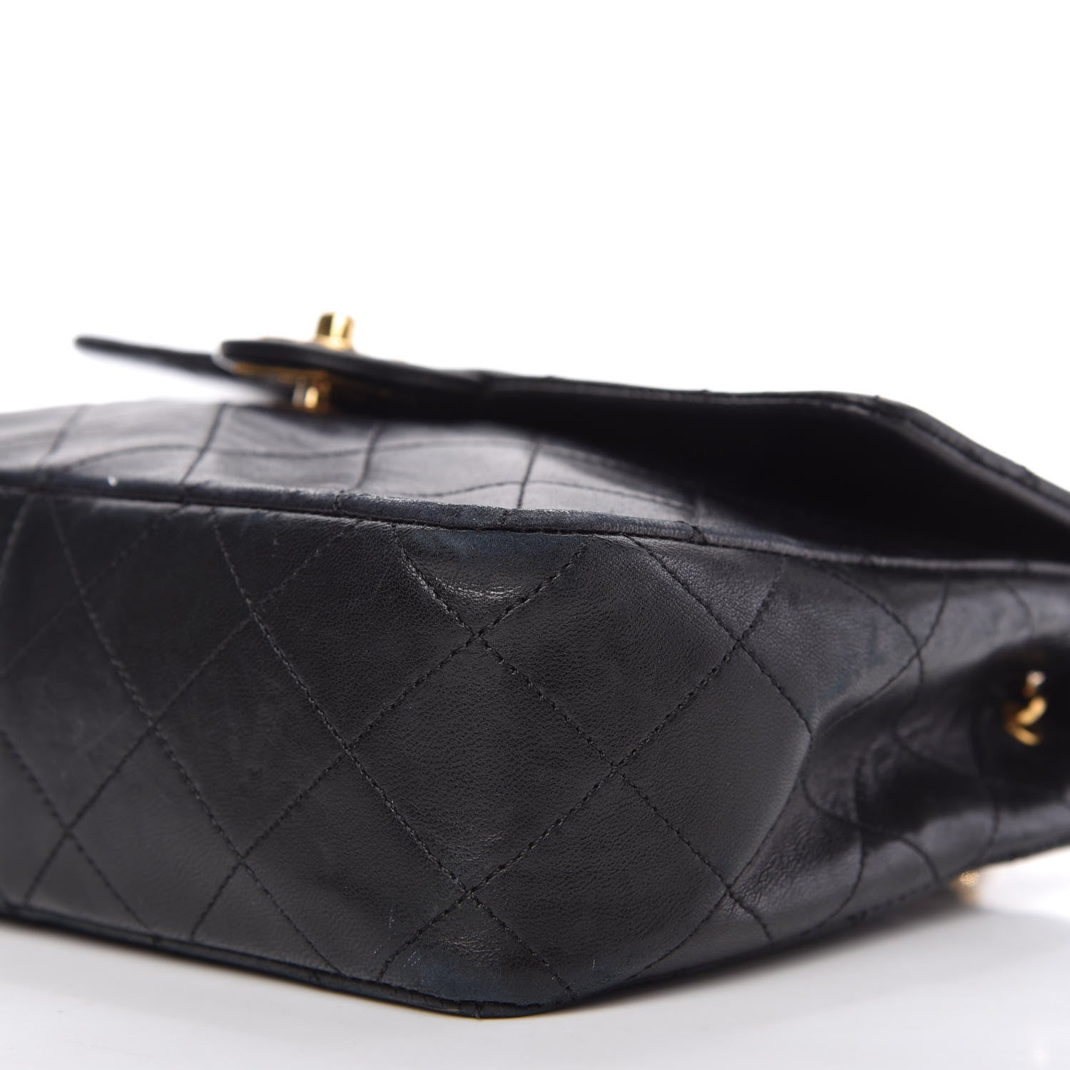 Chanel Lambskin Quilted Mini Square Flap Black 7 of 11