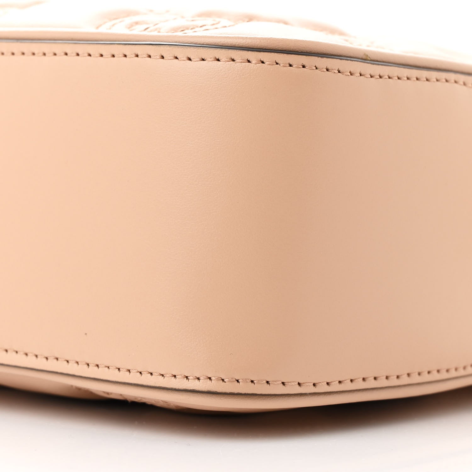 Gucci Calfskin GG Matelasse Small Shoulder Bag Pink Sand Natural 10 of 11