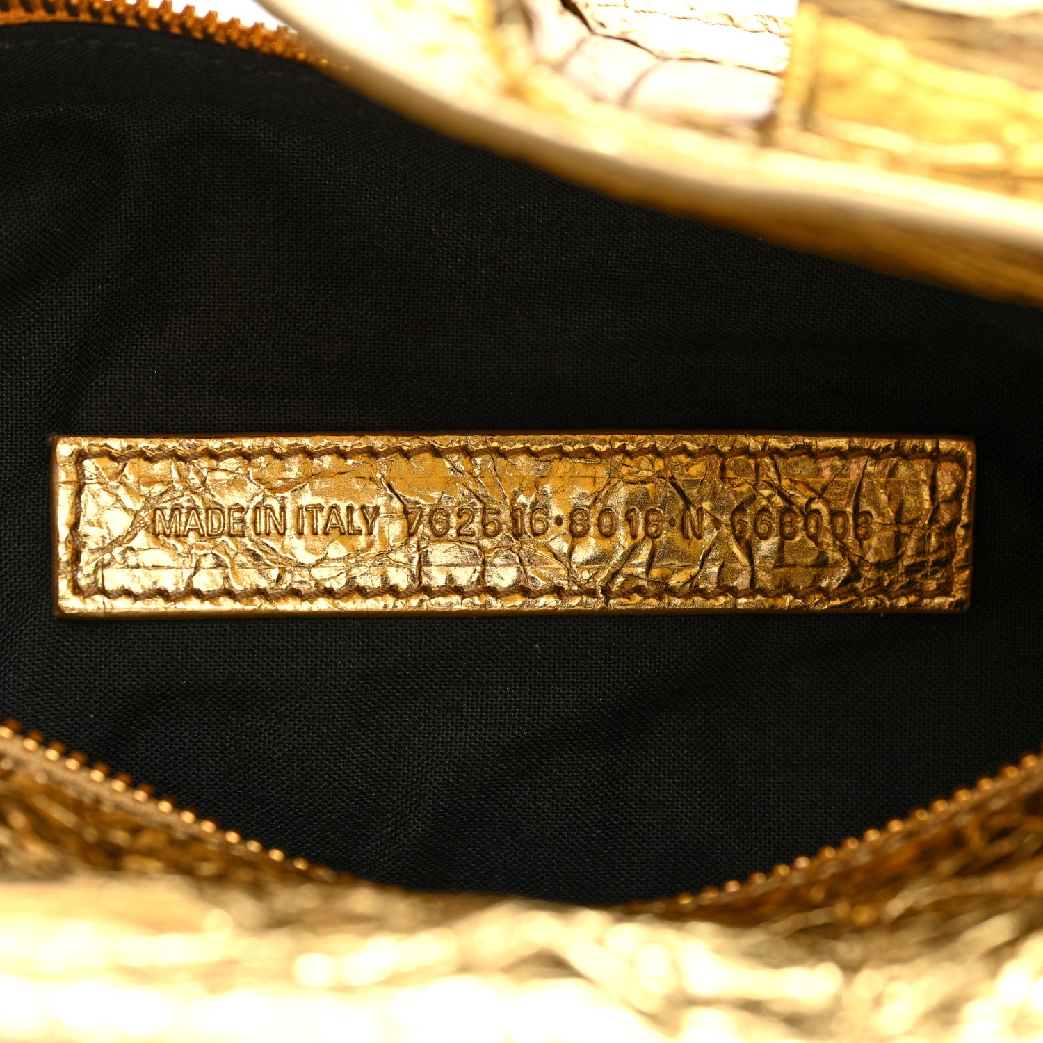 Balenciaga Metallized Agneau Arena Superbusy XS Sling Zip Shoulder Bag Gold 7 of 10