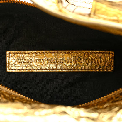 Balenciaga Metallized Agneau Arena Superbusy XS Sling Zip Shoulder Bag Gold 7 of 10