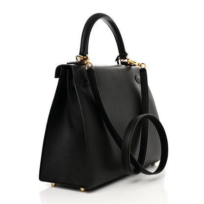 Hermes Epsom Kelly Sellier 28 Black 3 of 12
