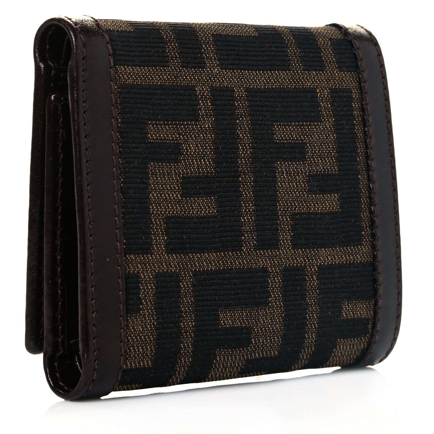Fendi Zucca Compact Wallet Tobacco 3 of 7