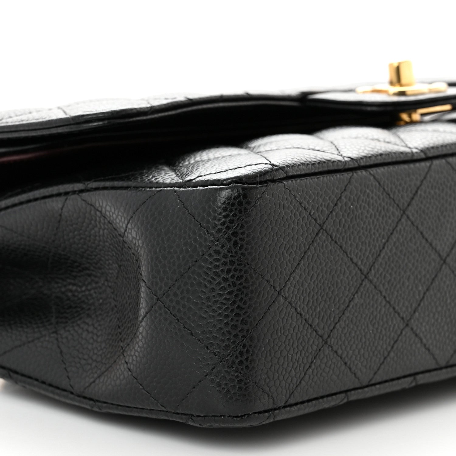 Chanel Caviar Quilted Medium Double Flap Black 10 of 11
