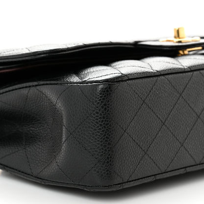 Chanel Caviar Quilted Medium Double Flap Black 10 of 11
