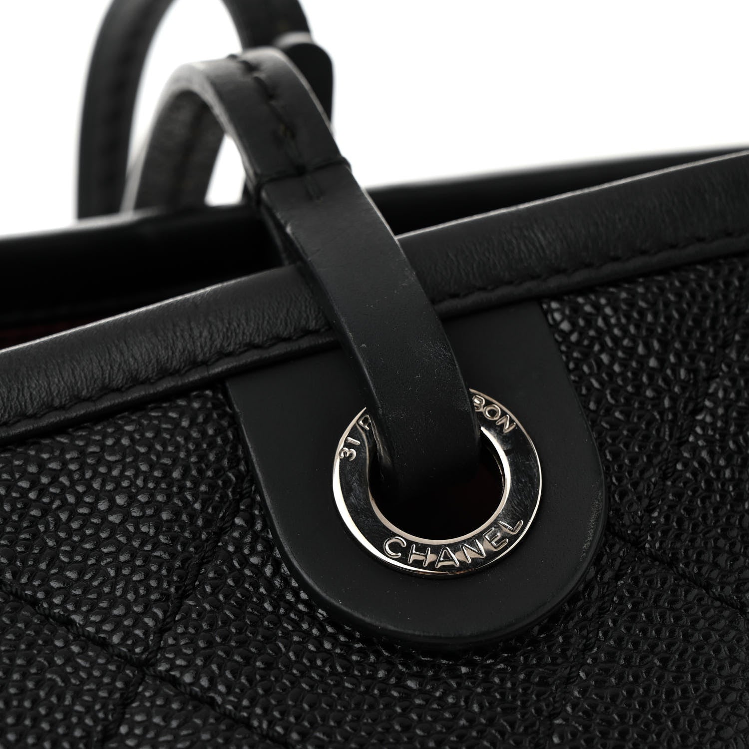 Chanel Grained Calfskin Shopping Fever Tote  Black 12 of 13