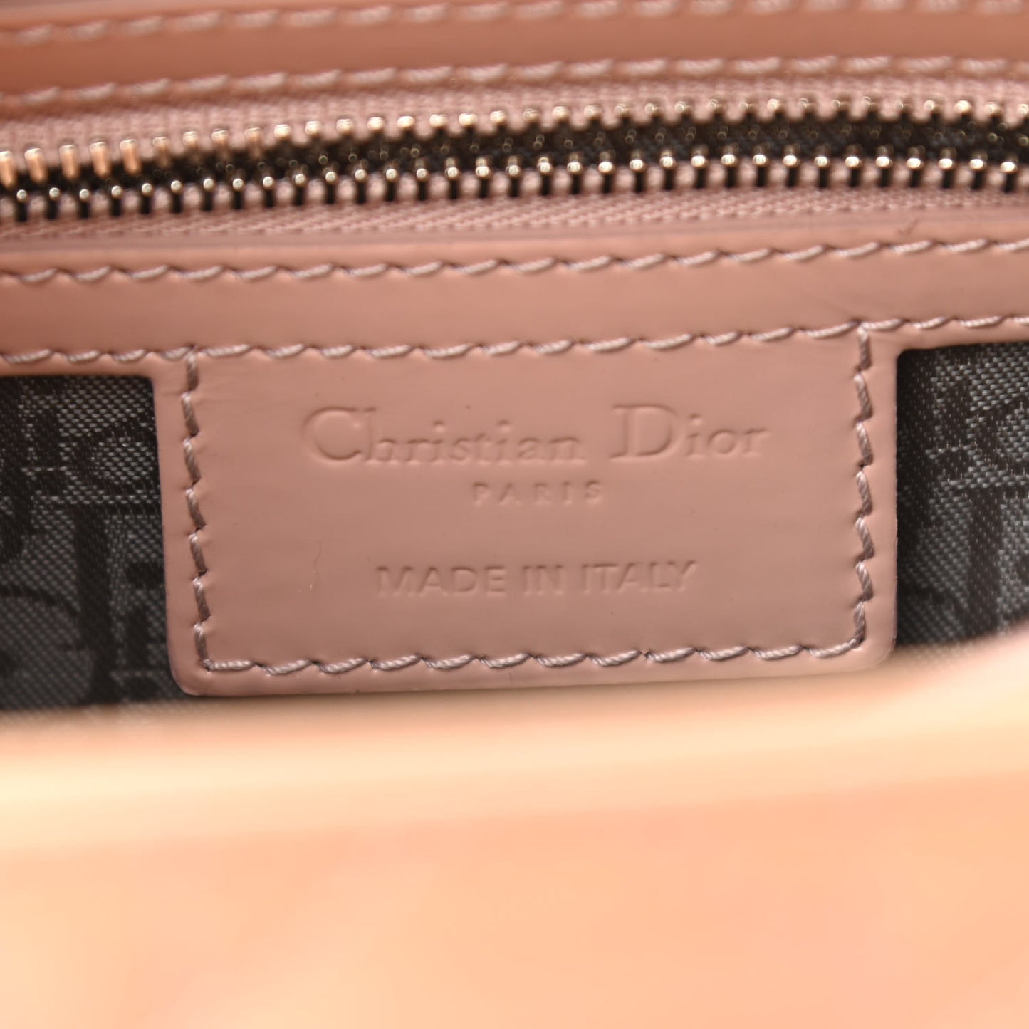 Patent Cannage Medium Lady Dior Light Pink