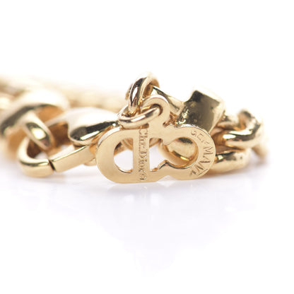 Christian Dior Crystal Enamel Chain Bracelet Gold 4 of 4