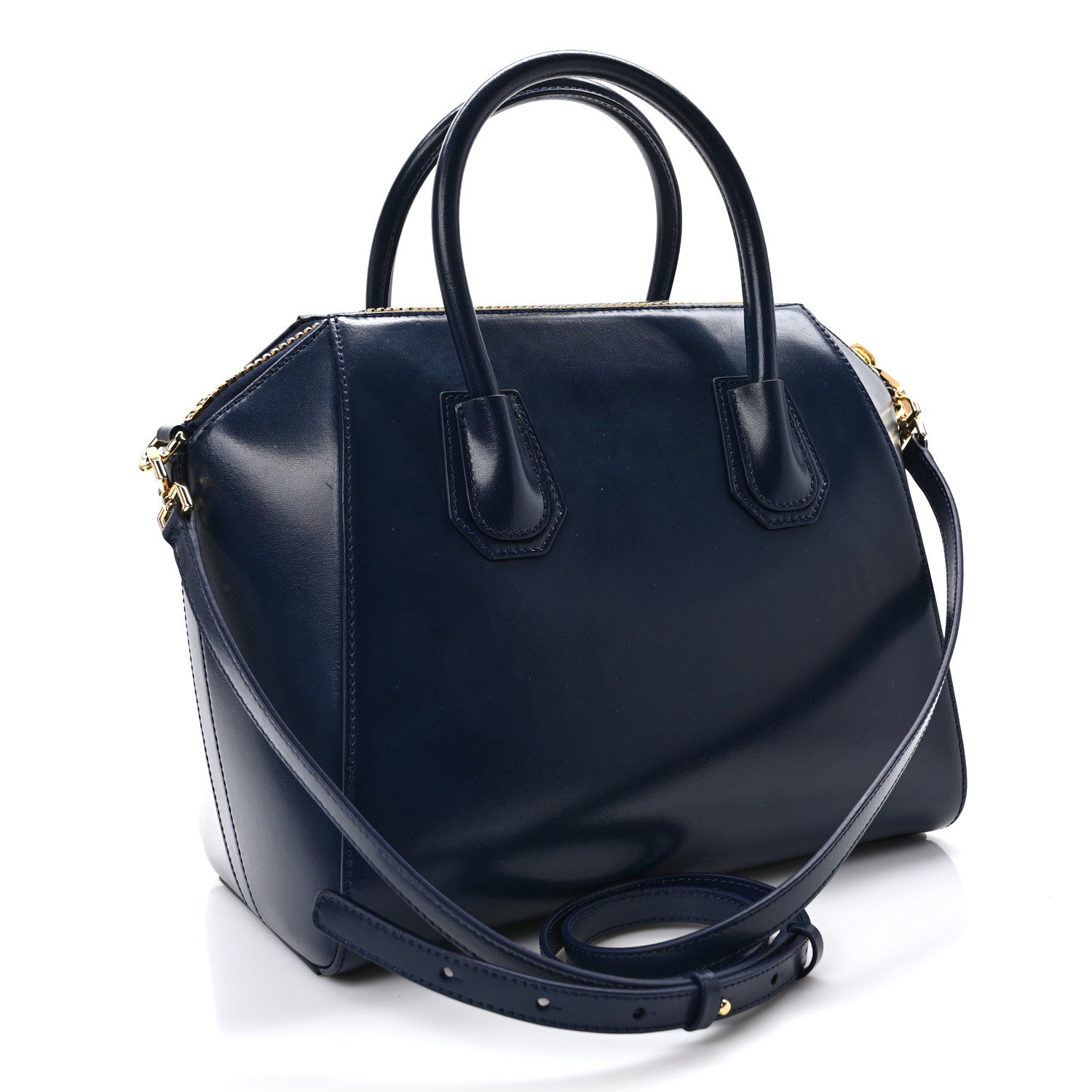 Givenchy Shiny Lord Calfskin Small Antigona Navy 2 of 8