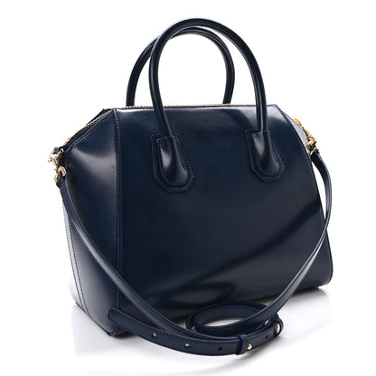 Givenchy Shiny Lord Calfskin Small Antigona Navy 2 of 8