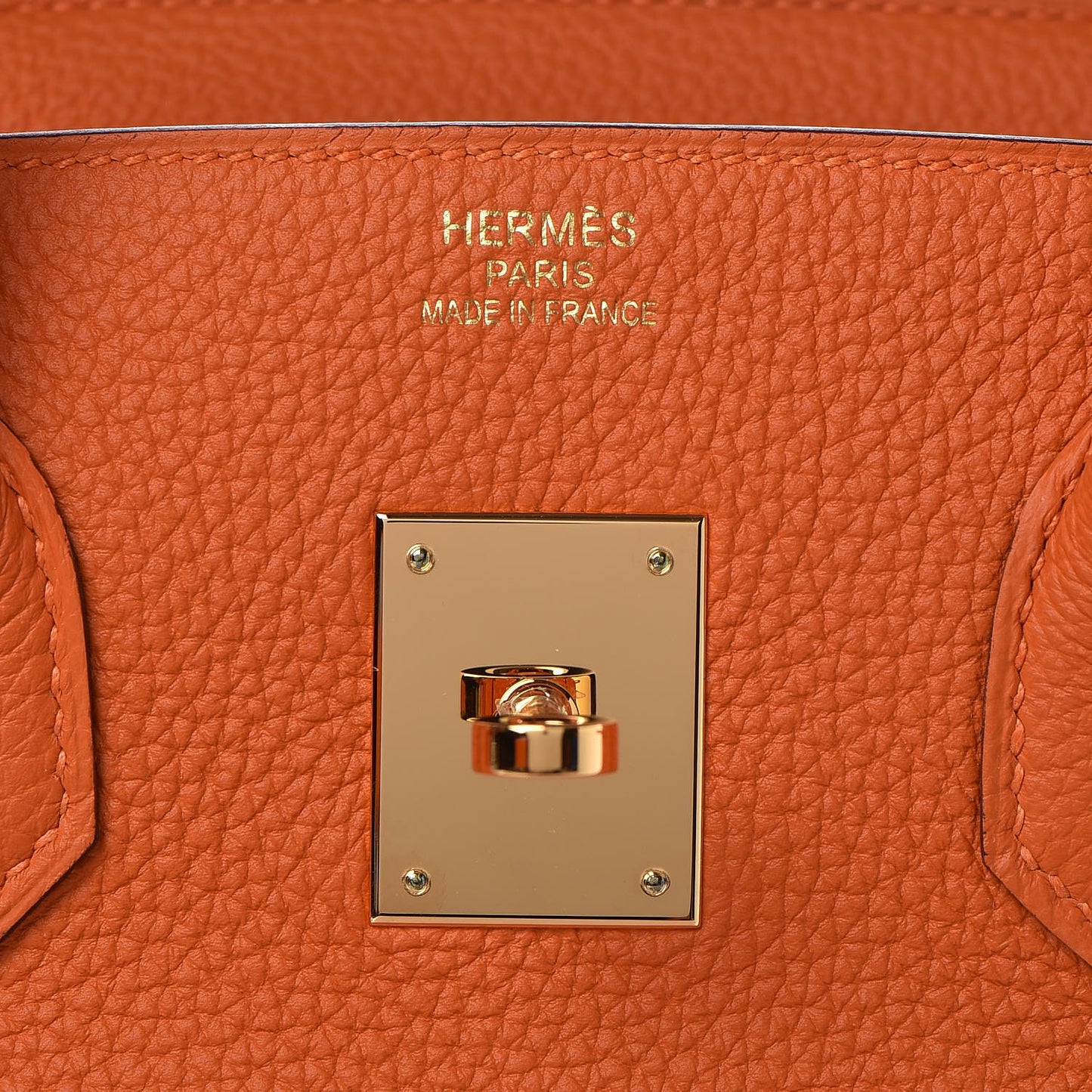 Togo Birkin 35 Orange
