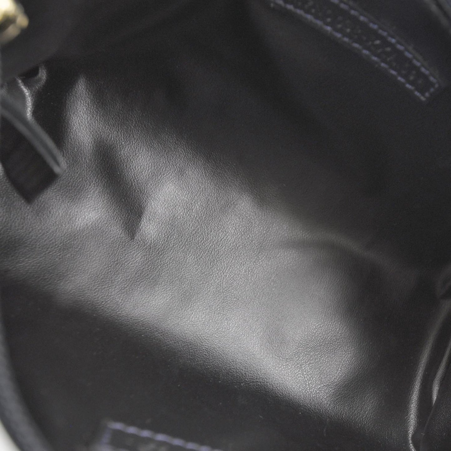 Patent FF Embossed Large Cosmetic Pouch Navy