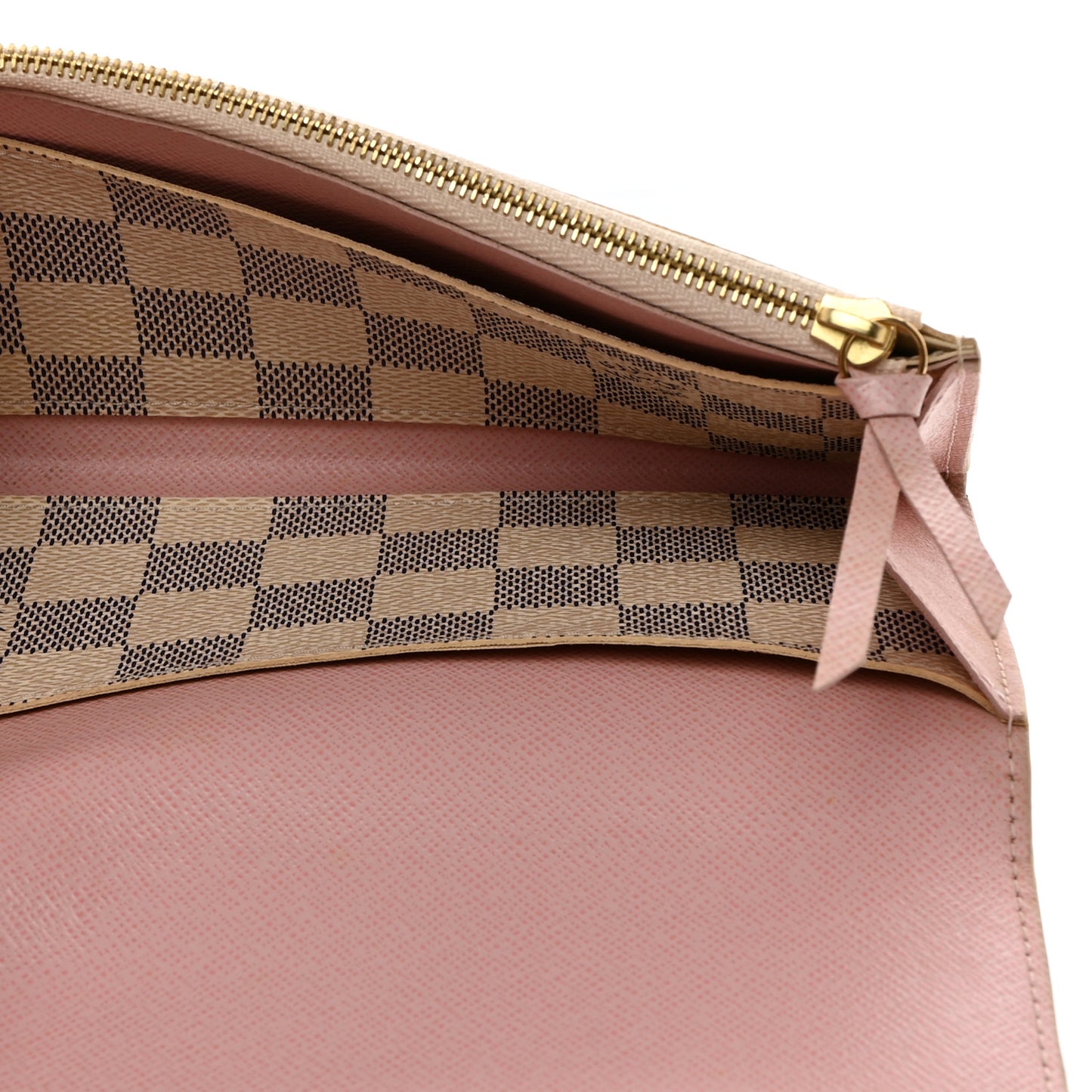 Damier Azur Emilie Wallet Rose Ballerine