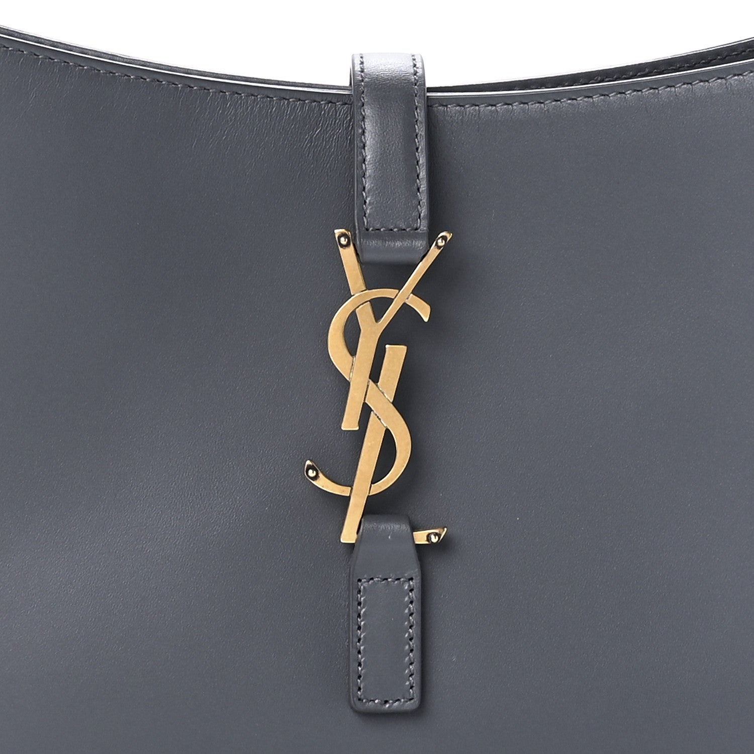 Saint Laurent Smooth Calfskin Le 5 A 7 Hobo Storm 8 of 11