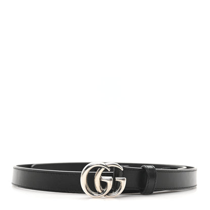 Gucci Calfskin Double G 20mm Belt 90 36 Black 1 of 4