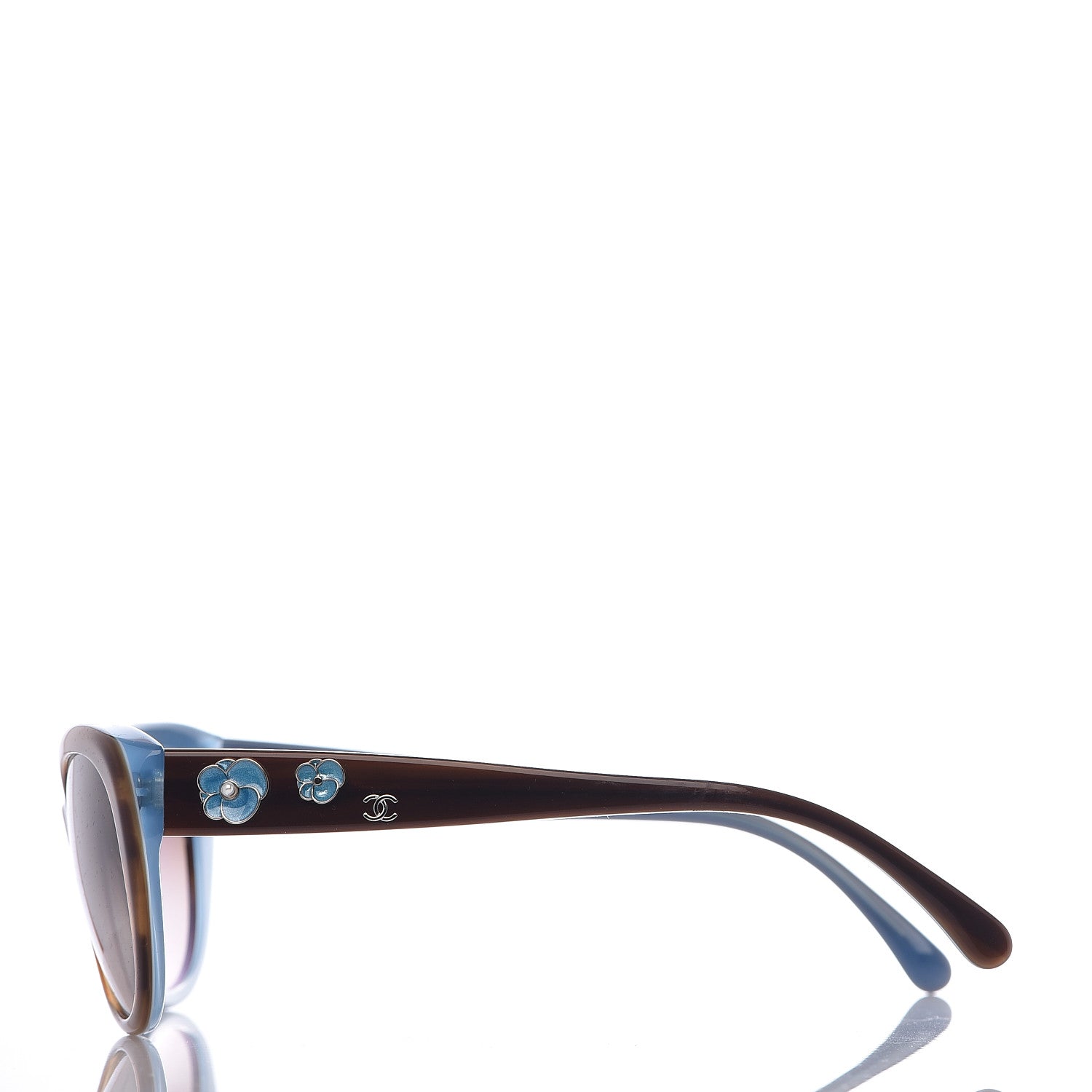 Chanel Camellia CC Sunglasses 5187-H Brown 3 of 7