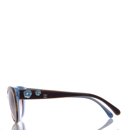 Chanel Camellia CC Sunglasses 5187-H Brown 3 of 7