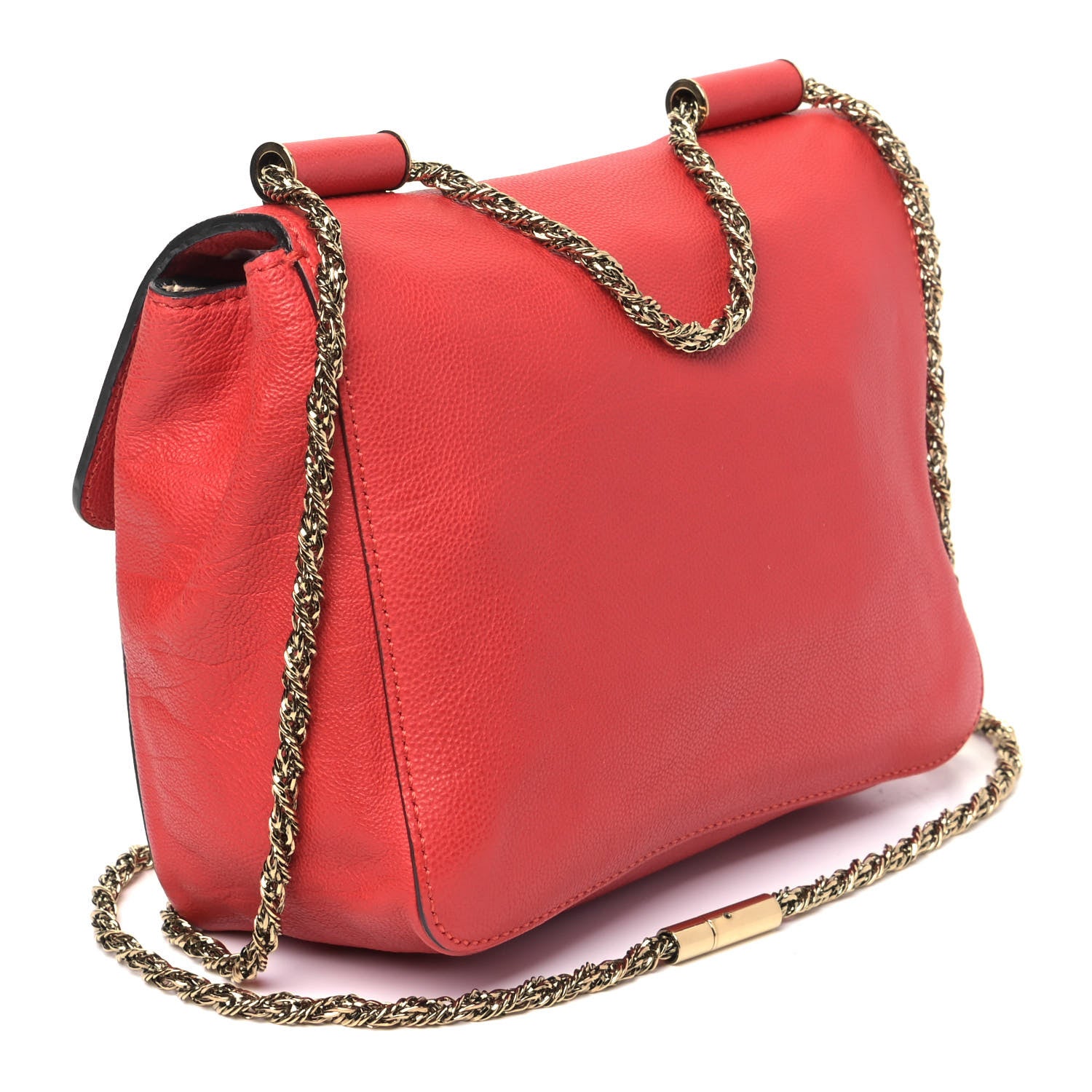 Chloe Goatskin Small Elsie Shoulder Bag Red 2 of 5