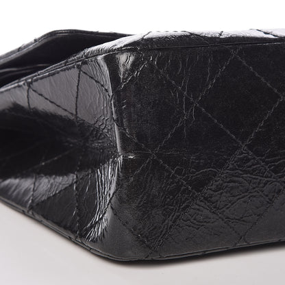 Chanel Glazed Aged Calfskin Quilted 2.55 Reissue 227 Flap So Black 8 of 9
