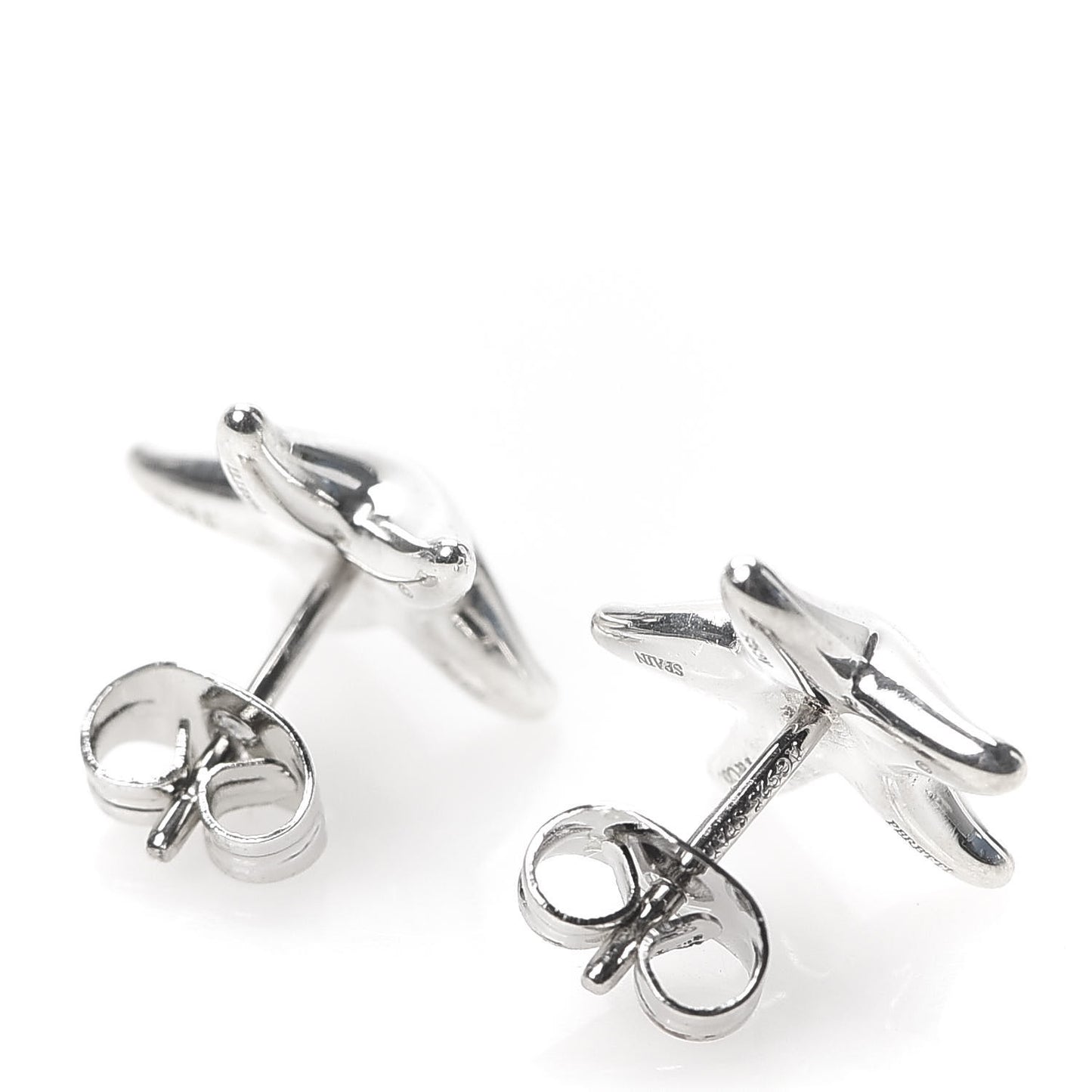 Sterling Silver 12mm Elsa Peretti Starfish Earrings