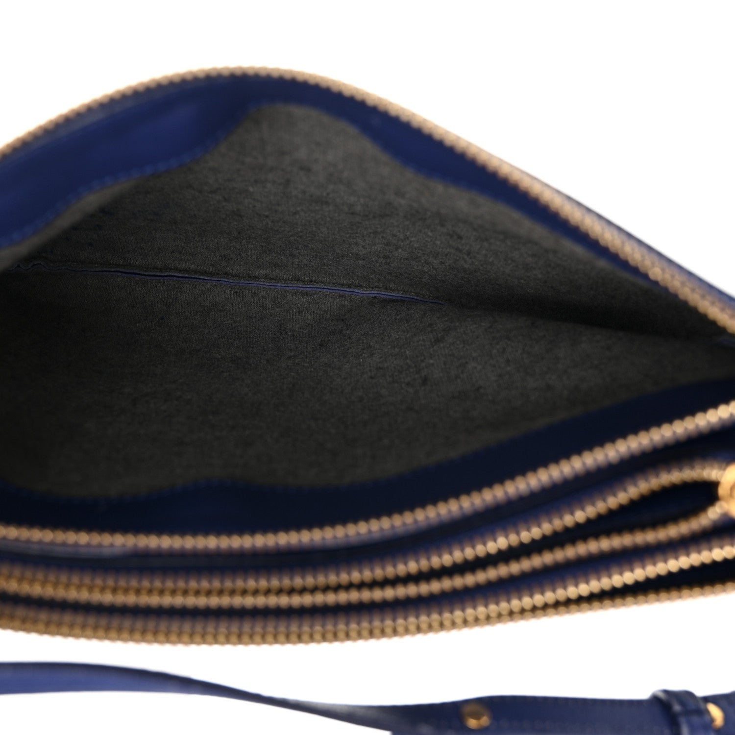 Celine Lambskin Large Trio Crossbody Bag Indigo 5 of 21