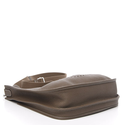 Hermes Taurillon Clemence Evelyne III PM Etoupe 4 of 10