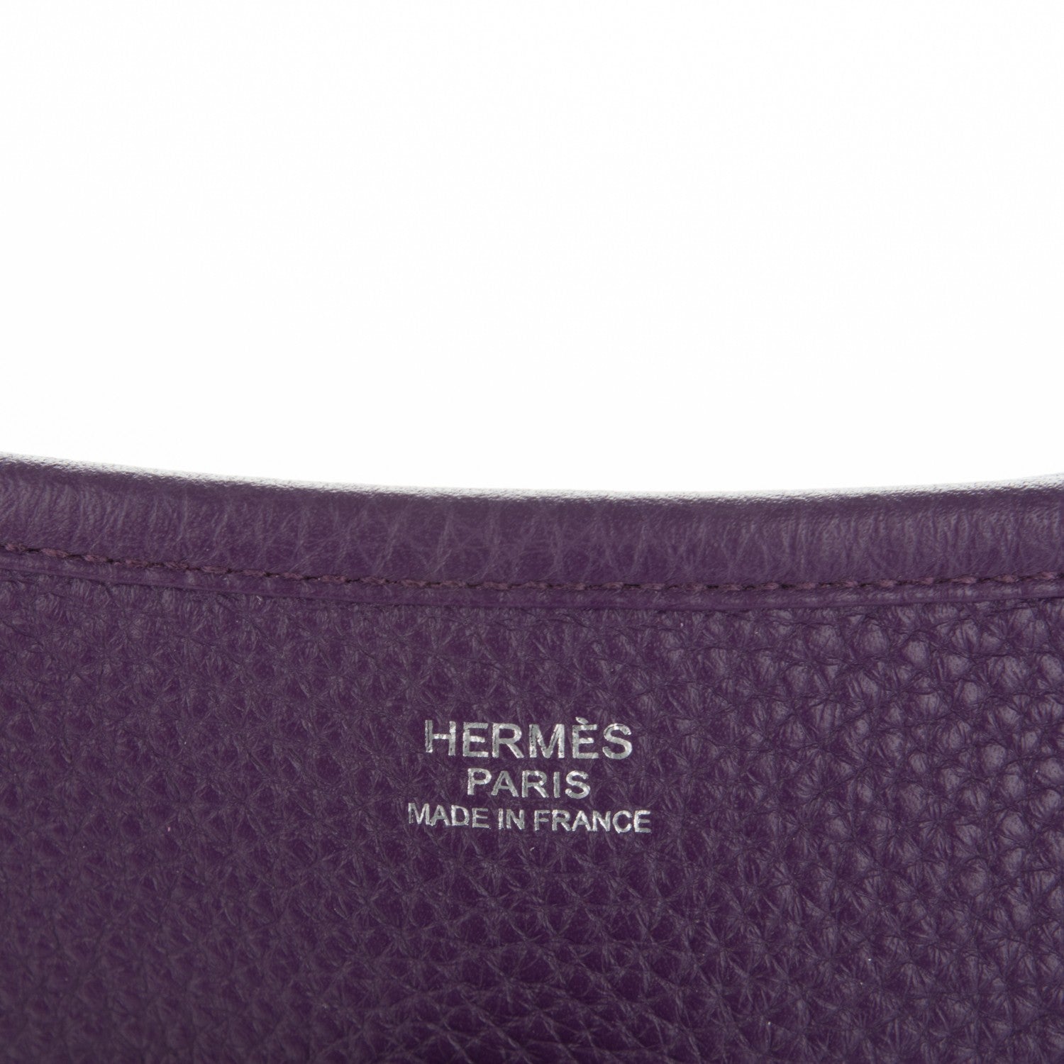 Hermes Taurillon Clemence Amazone Evelyne III PM Ultraviolet 6 of 7