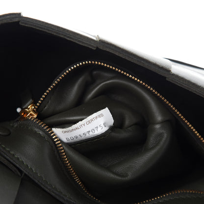 Bottega Veneta Lambskin Maxi Intrecciato Cassette Crossbody Bag Black 10 of 11