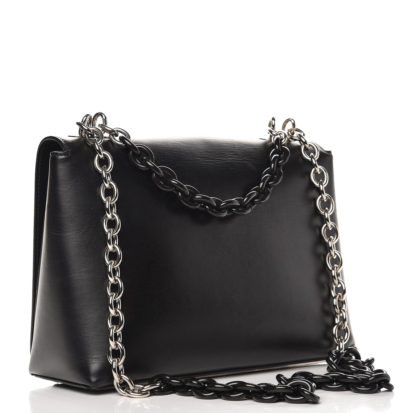 Calfskin Bal58 Shoulder Bag Black
